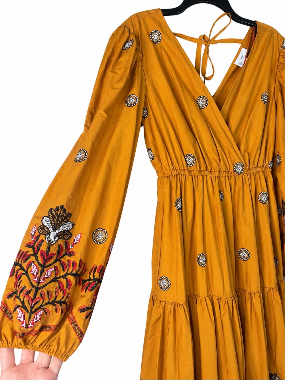 A Loves A Dark Blaze Embroidered Boho Maxi Dress Size S - Picture 5 of 16